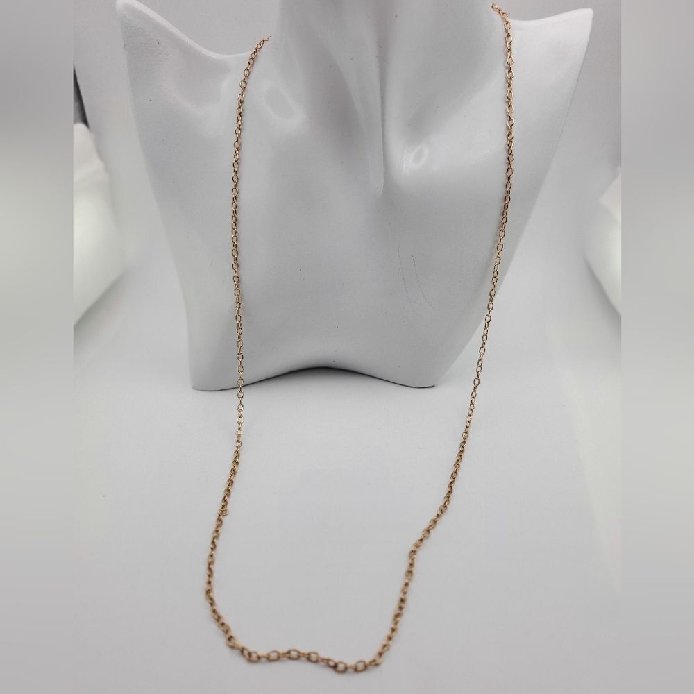 Goddess lace gold tone chain necklace N0735‎